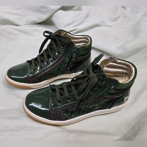 MonnaLisa Dark Green Kids Sneakers